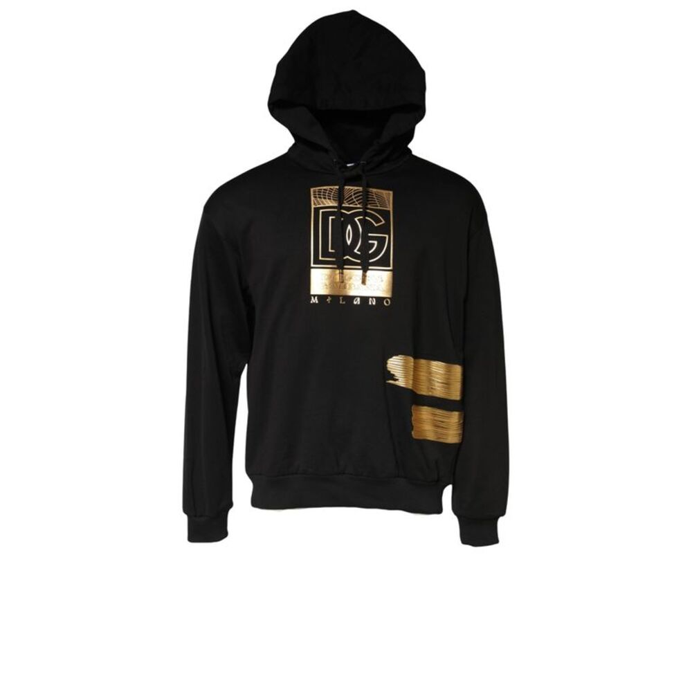 Dolce & Gabbana Black DG Logo Hoodie Men Sweatshirt Men's Sweater